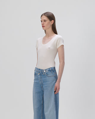 Cashmere T-Shirt - Ecru