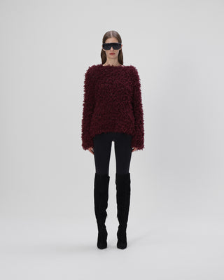 Fransenpullover - Vino