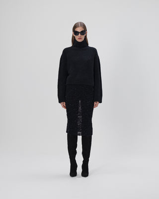 Paillettenrock - Black