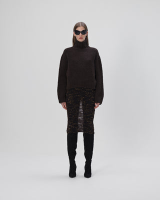 Paillettenrock - Choco