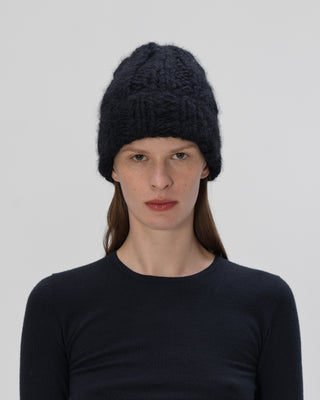 Kaschmir Mütze - Black
