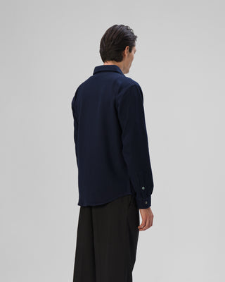 Kaschmir Hemd - Navy