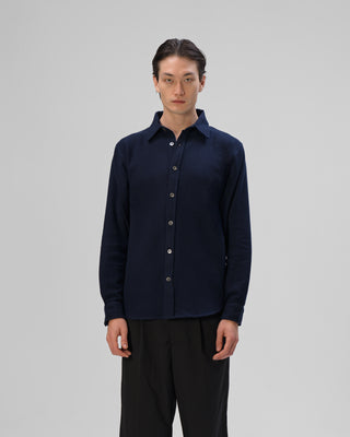 Kaschmir Hemd - Navy