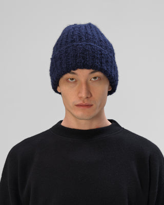 Kaschmir Beanie Bouclé- navy