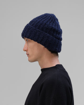 Kaschmir Beanie Bouclé- navy