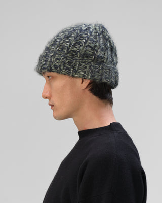 Kaschmir Beanie - navy melange