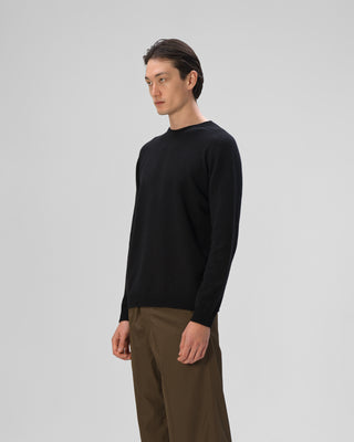 Ella Silla Men Kaschmir Feinstrick Pullover in der Farbe schwarz Seitenansicht
