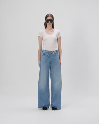 Ella Silla 100 Prozent Kaschmir Kurzarm T-Shirt, Ecru, weich, elegant  