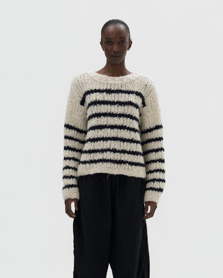 Ella Silla 100 Prozent Kaschmir Pullover mit Strickmuster Damen, bianco, weich, elegant 