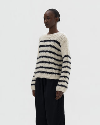 Ella Silla 100 Prozent Kaschmir Pullover mit Strickmuster Damen, bianco, weich, elegant 