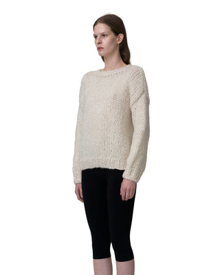 round neck with sequins - ecru